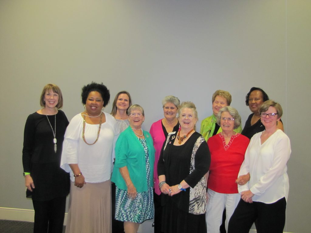 Gayna DuPont, Freda Bryson, Traci Jensen, Gloria Long, Ginny Phoenix, Pam Wolfe, Brenda Moss, Dixie Christian, Barbara Cager and Kinta Parker.